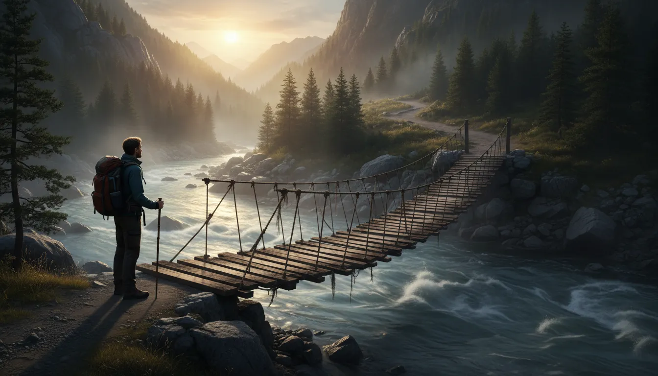 cross that bridge when one comes to it 일러스트: deal with a problem when it arises