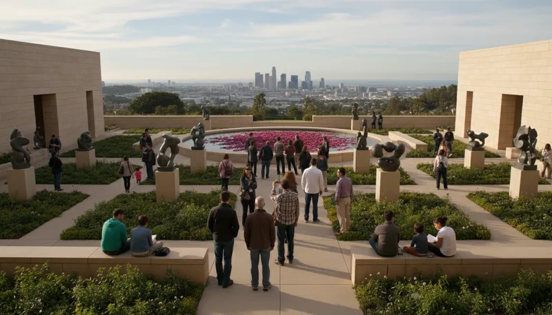 Illustration of getty: a prominent museum and cultural institution in Los Angeles