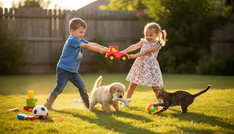 Illustration of dog and cat: to argue or fight constantly