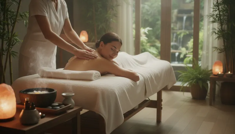 Illustration of spa: A place for relaxation and health treatments.