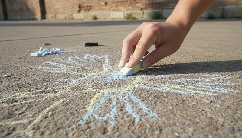 Illustration of chalky: Having a dry, powdery texture.