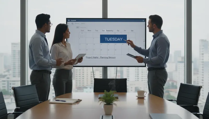 Illustration of slate: to schedule or plan an event