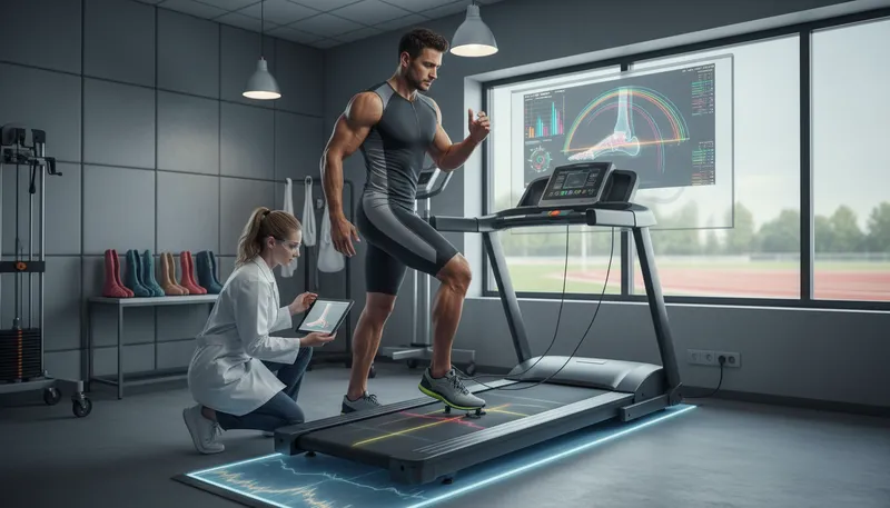 Illustration of ballistic podiatry: study of feet in relation to motion.