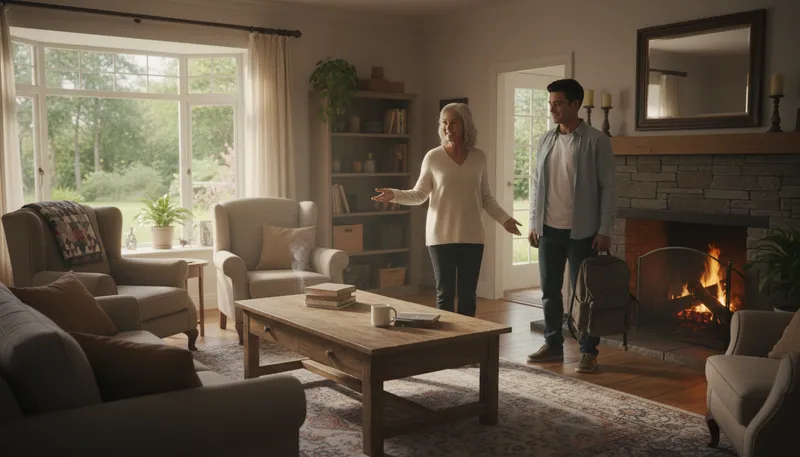 Illustration of make yourself at home: Feel comfortable and relaxed in someone's space.