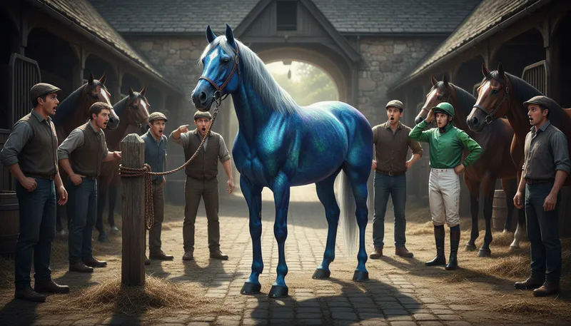 Illustration of horse of a different color: a completely different matter