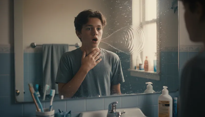 Illustration of pubescent: Relating to the stage of puberty.