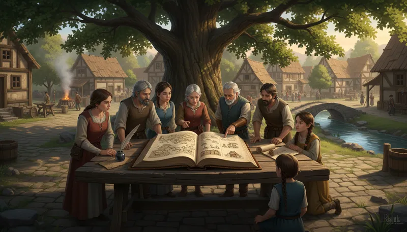 Illustration of chronicle: A factual written account of important events.
