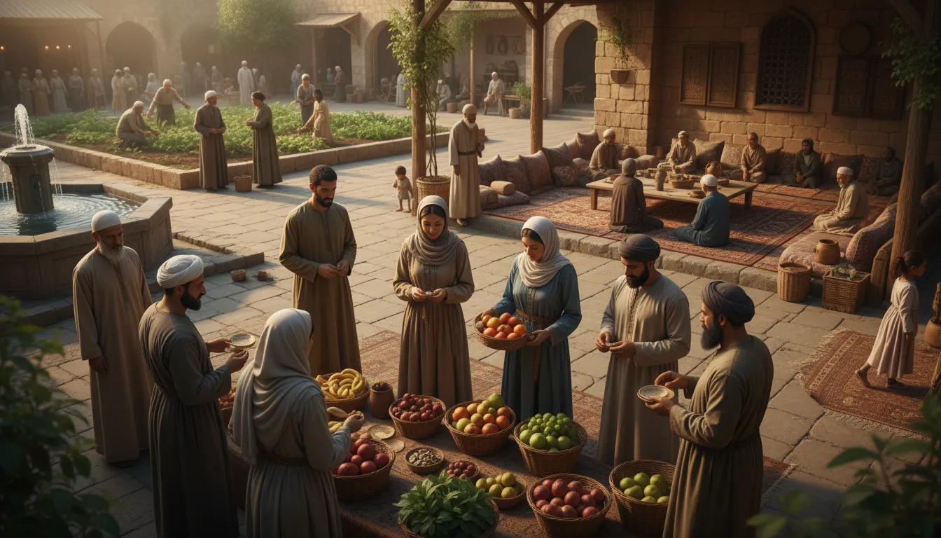 shariah 的插图：Islamic law derived from the Quran.