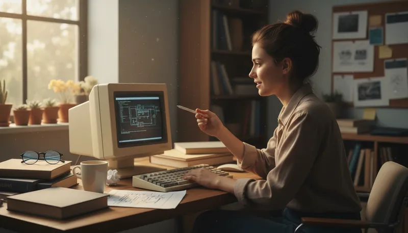 Illustration of macintosh: A brand of personal computer by Apple.