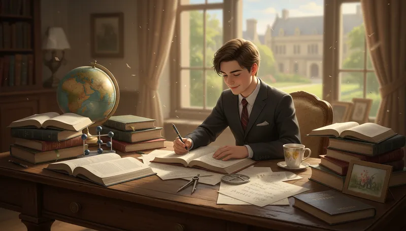 Illustration of academically: In a way related to education or studies.