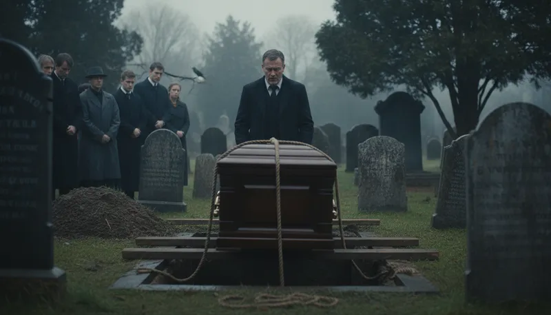 Illustration of the corpse at every funeral: to be the unavoidable topic of discussion