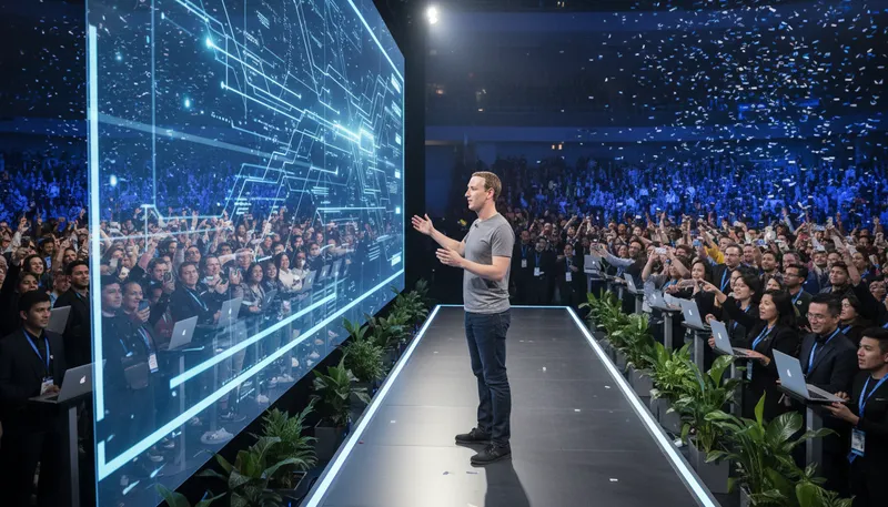 Illustration of zuckerberg: the last name of the Facebook co-founder, Mark.