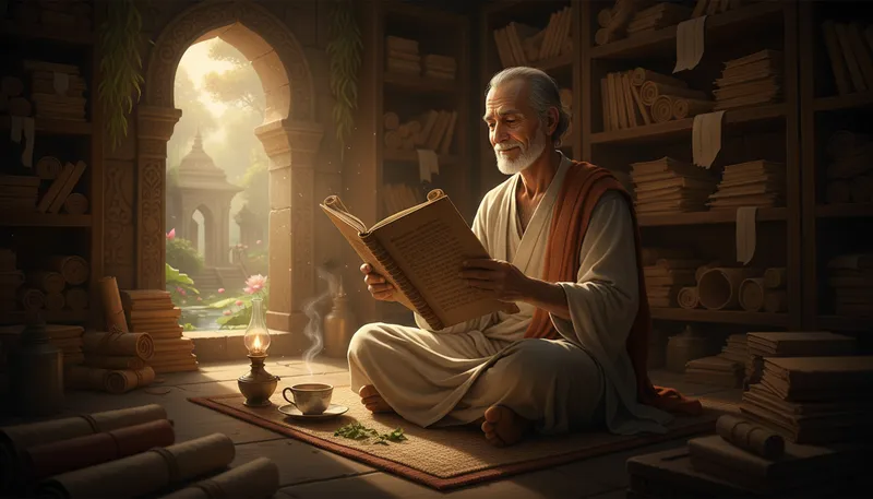 Illustration of sanskrit: An ancient language of India.