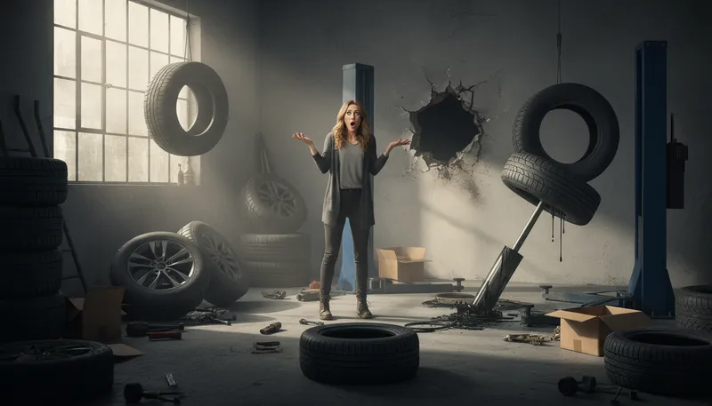 Illustration of what the goodyear: An expression of surprise or confusion.