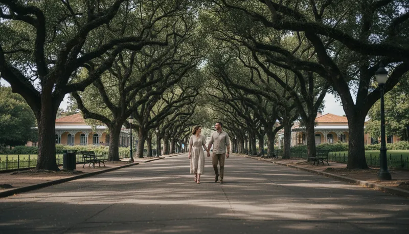 Illustration of boulevard: tree-lined avenue