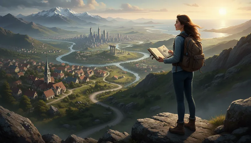 Illustration of worldview: a person's overall perspective on life and the world.