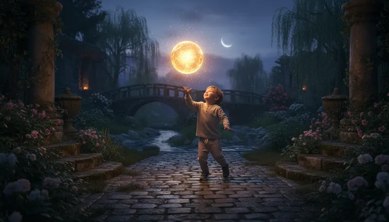 Illustration of orb: A round object or shape.