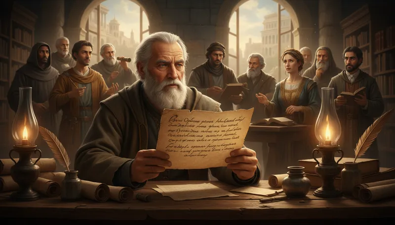 Illustration of seneca: A Roman philosopher known for his writings.