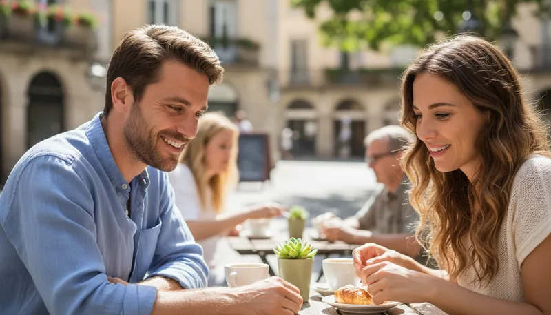 Illustration of you have beautiful eyes: Complimenting someone's attractive eyes.