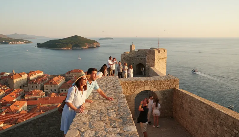 Illustration of dubrovnik: A historic coastal city in Croatia.