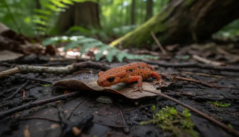 Illustration of eft: A type of newt found in Europe and Asia.