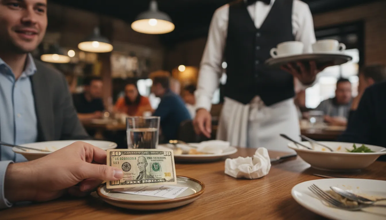 “tipper” kelimesinin çizimi: A customer who gives extra money to a worker.
