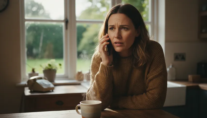 Illustration of who's calling: Asking for the identity of the caller.