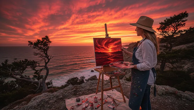 Illustration of redding: the act of making something red or reddish