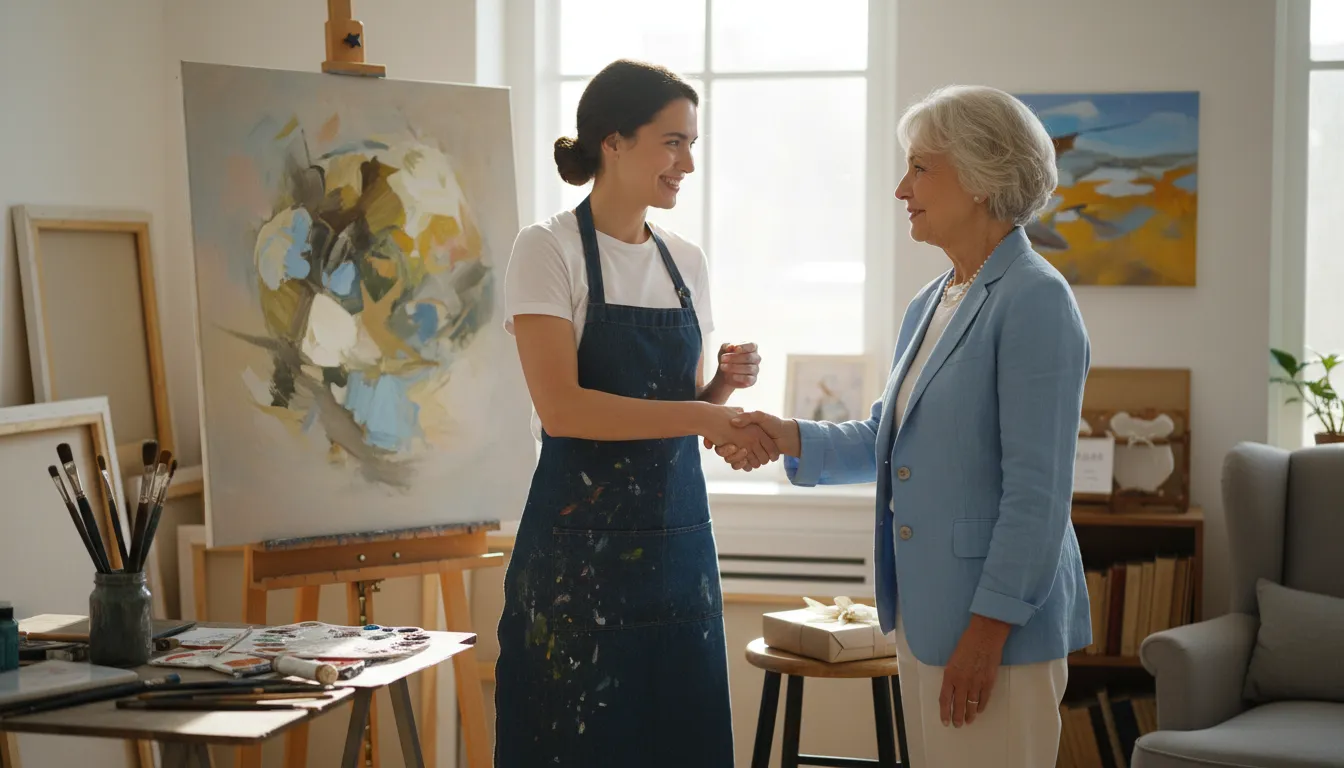 Illustration of patron: Someone who supports a person, activity, or organization.