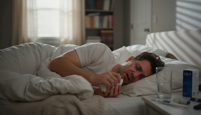 Illustration of i'm sick: Feeling unwell or ill.