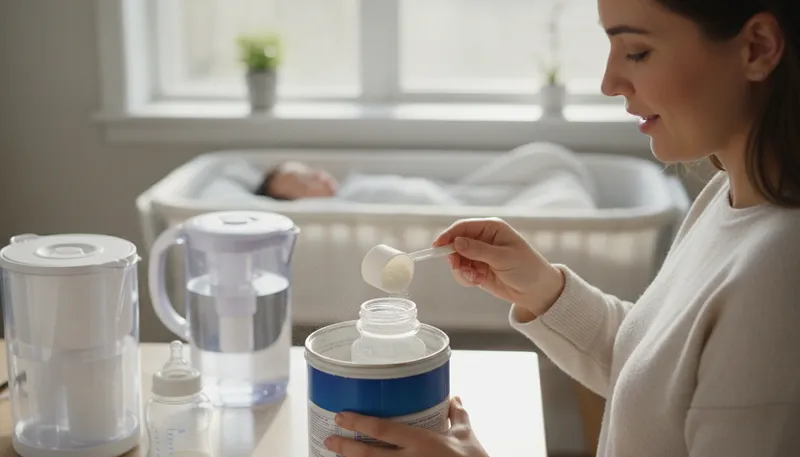 Illustration of formula: a milk substitute for infants
