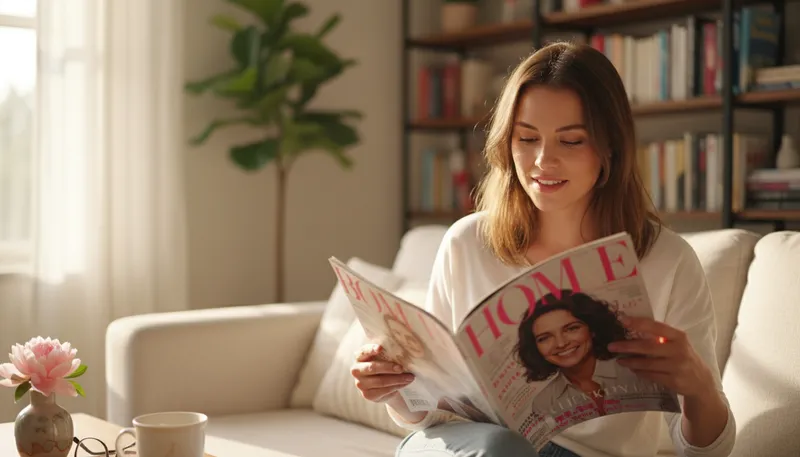 Illustration of cosmo: a popular cosmopolitan magazine for women