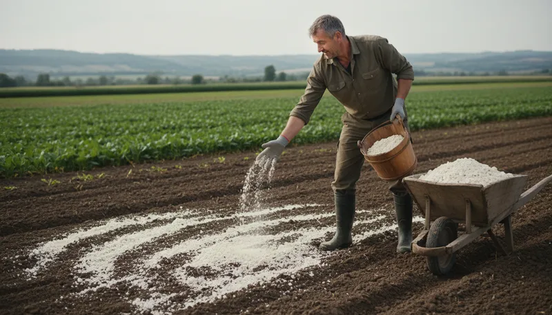 Illustration of marl: A type of soil rich in clay and calcium.