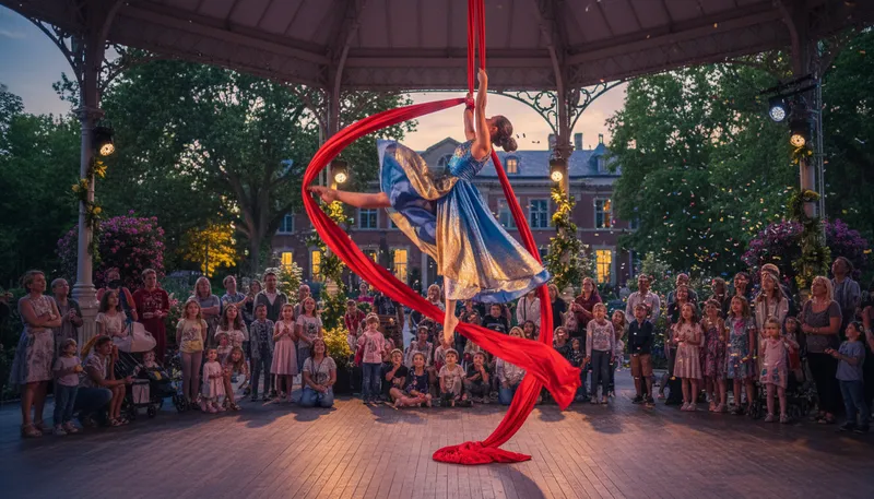 Illustration of artiste: a skilled artist or performer.