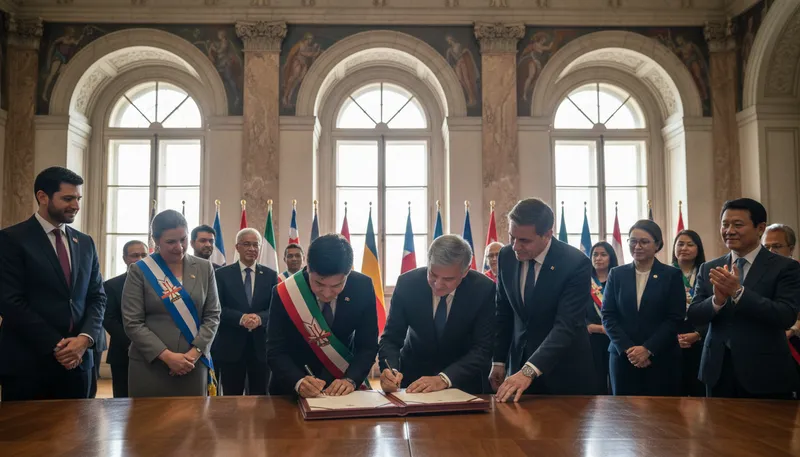 Illustration of accession: formal agreement to join an organization