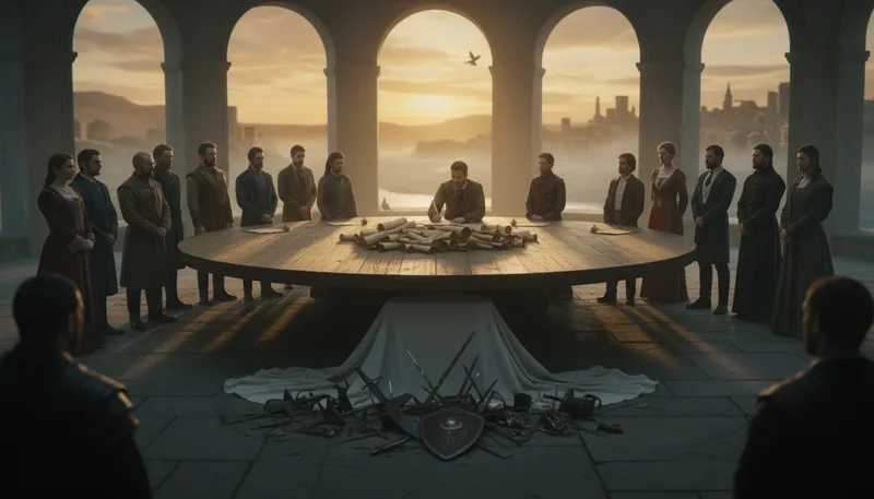 Illustration of pax: A term for peace or agreement.