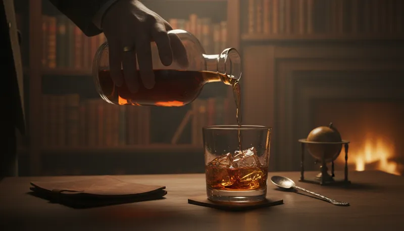 Illustration of dram: Small amount of liquid, especially alcohol.