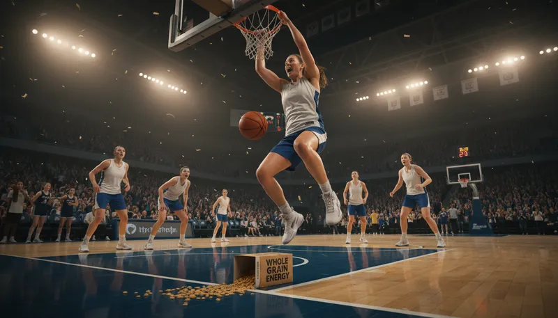 Illustration of eat one's wheaties: to be strong or perform well
