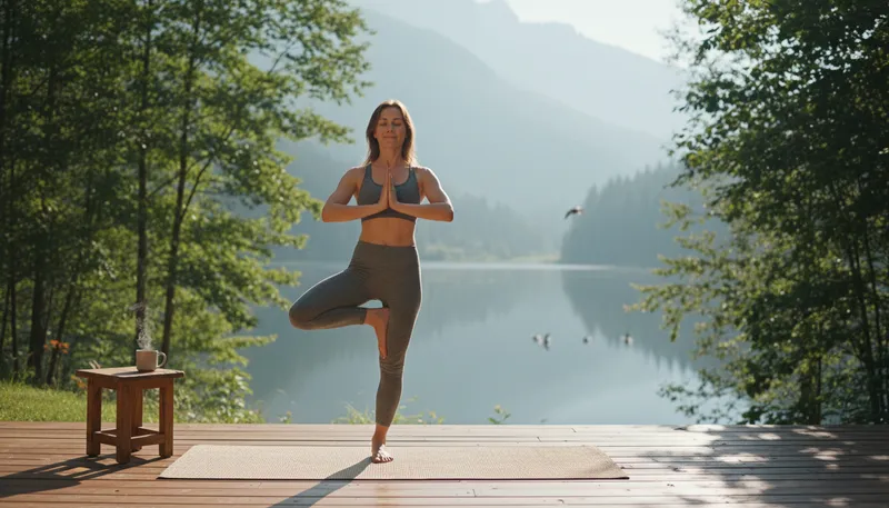 Illustration of yoga: spiritual discipline
