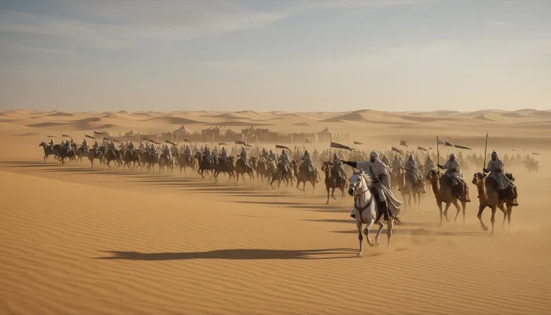 Illustration of caliphate: Islamic government led by a caliph.