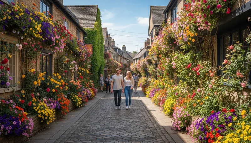 Illustration of claremont: A city known for its colleges and gardens.