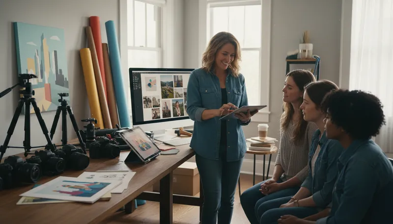 Illustration of lynda: A platform for online learning and courses.