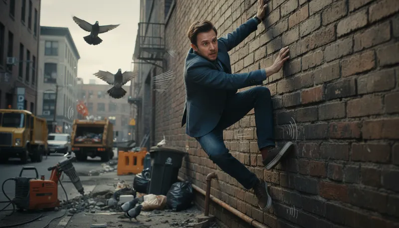Illustration of drive someone up the wall: To annoy or irritate someone greatly.