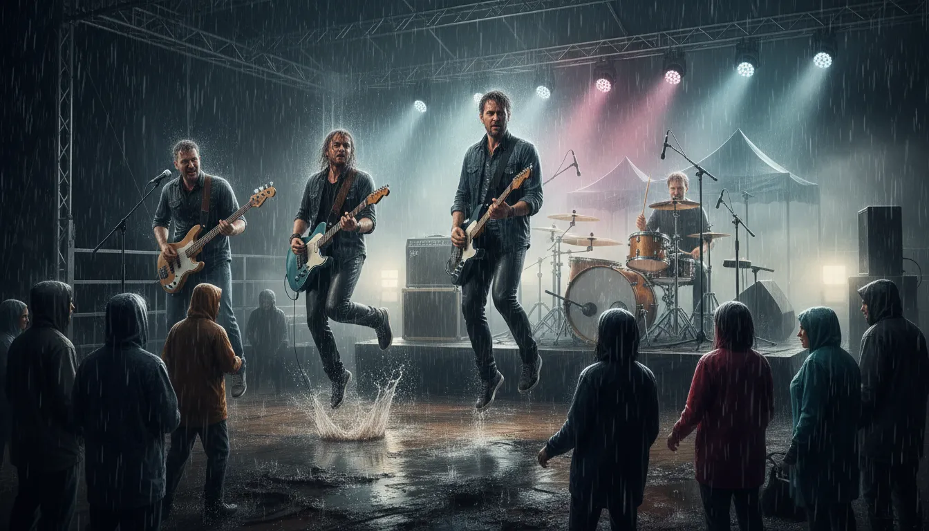 ภาพประกอบของ rock on: to continue with enthusiasm or energy