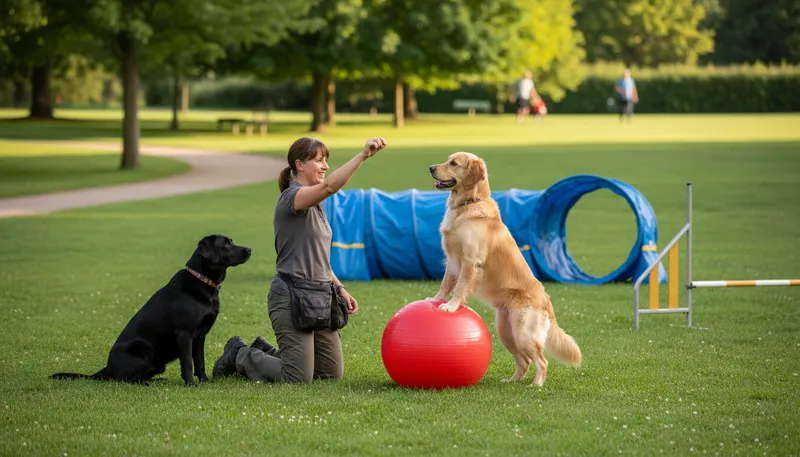 Illustration of trainer: a person who handles and trains animals