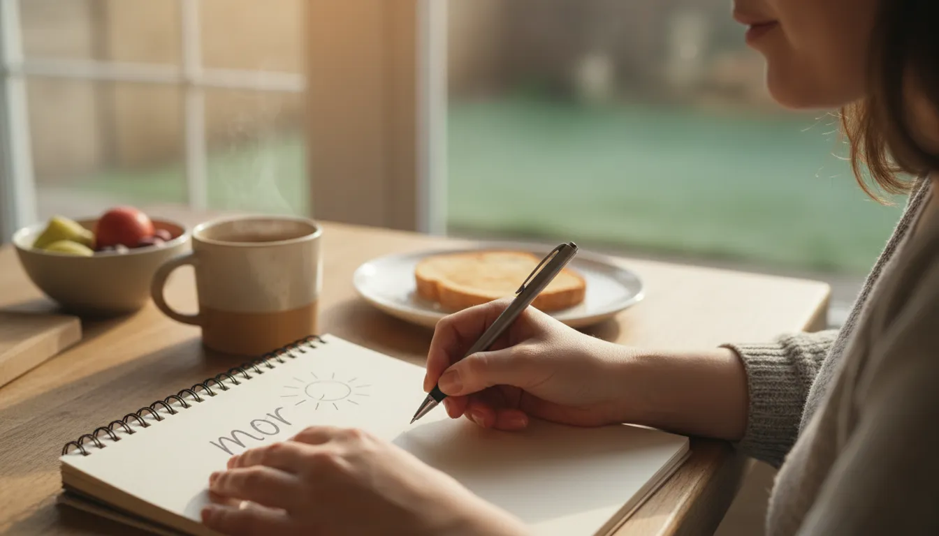 mor-এর ইলাস্ট্রেশন: A term often associated with morning.