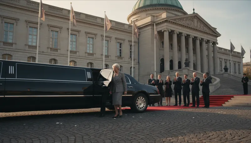 Illustration of dignitary: A person of high rank or importance.