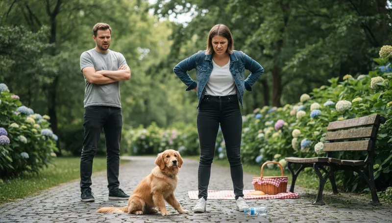 Illustration of look for a dog to kick: find someone to blame or criticize