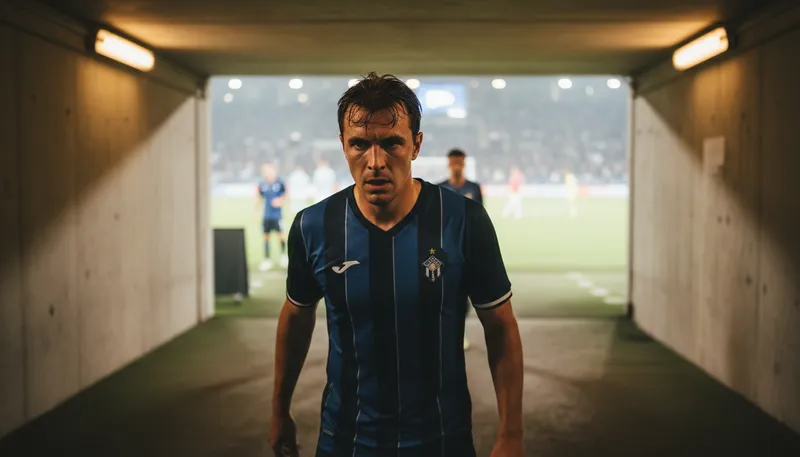 Illustration of game face: Serious expression indicating focus and determination.