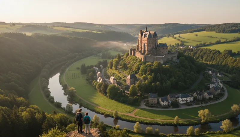 Illustration of luxemburg: A small European country known for its wealth.
